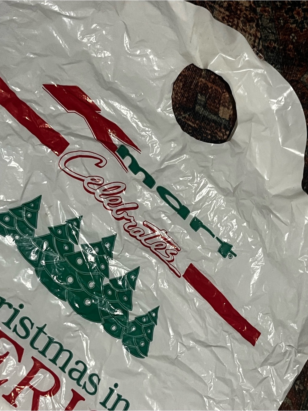 Rich’s & Kmart Vintage Christmas Plastic Shopping bags - Picture 5 of 5